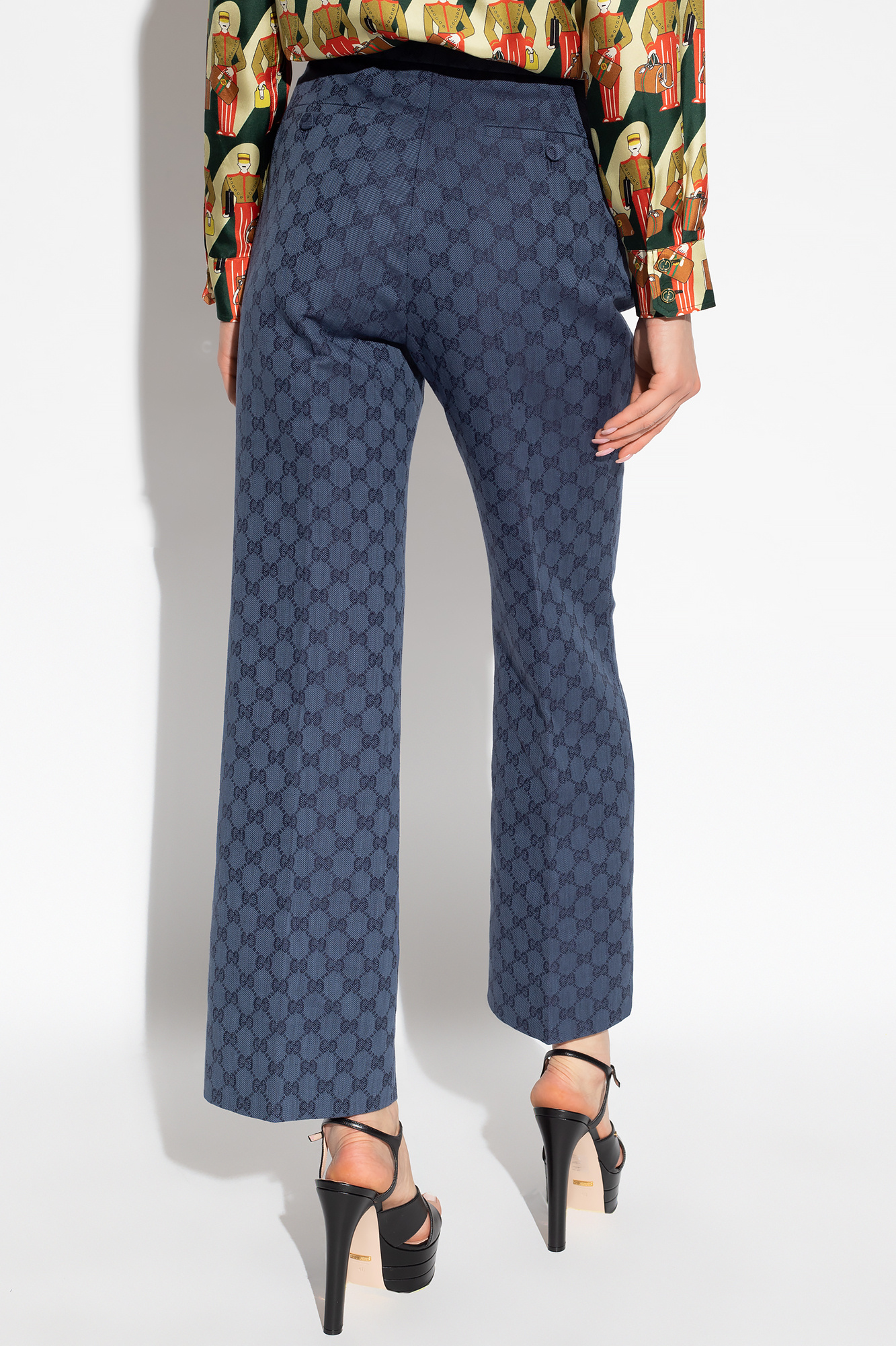 Gucci Monogrammed pleat-front trousers | Women's Clothing | Vitkac